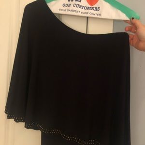 Plenty Tracy Reese One Shoulder Gold Studded Top